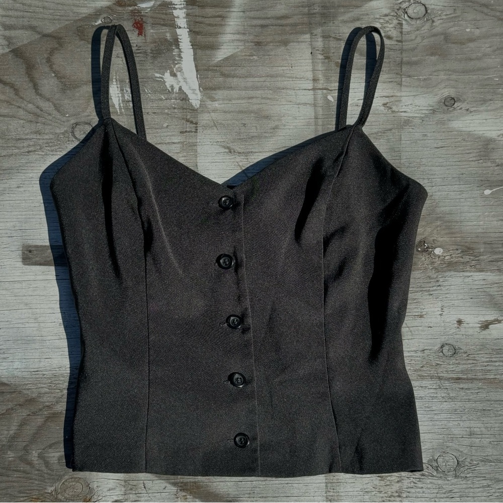 Vintage Button Down Corset Style Top